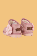 Minto Kız Çocuk ve Bebek Pembe Süet Ortopedik Bot - Görsel 3