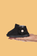 Minto Kız Çocuk ve Bebek Siyah Süet Ortopedik Bot - Görsel 2